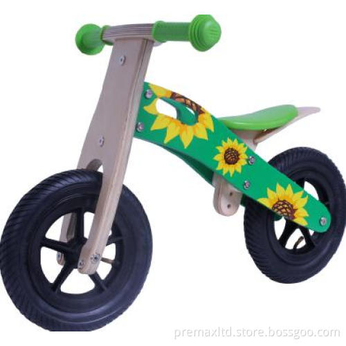 10" Wooden Bike Sunflower Children's Rider Baby Bicycly/Scooter